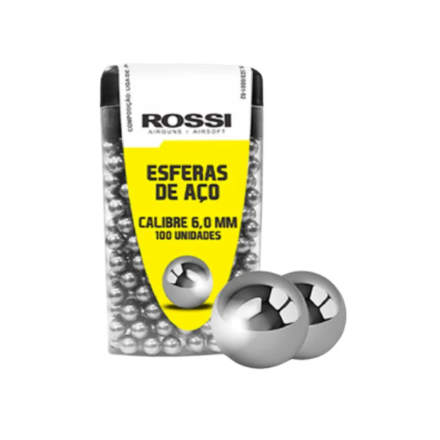 ESFERA DE AÇO 6 MM ROSSI (100 UNIDADES)