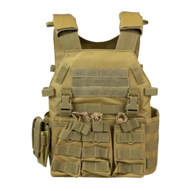 COLETE TÁTICO MODULAR PLATE CARRIER TAN ROSSI