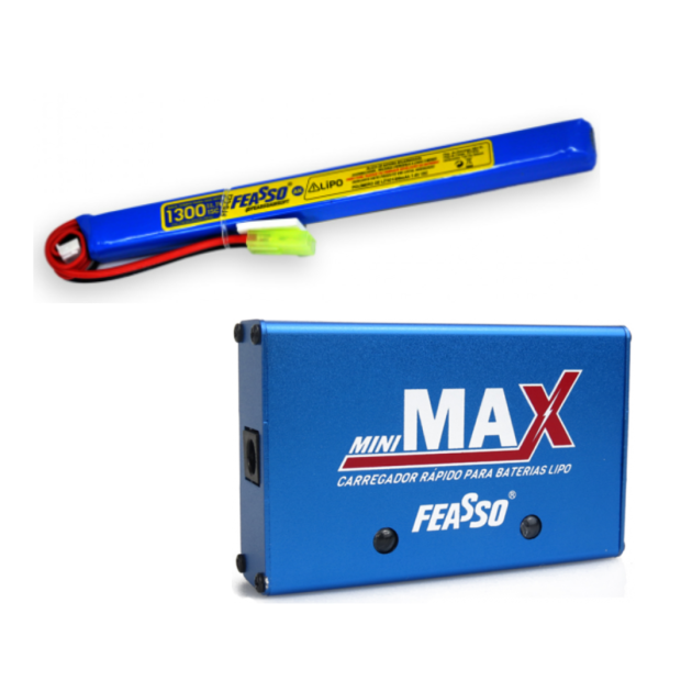 Kit de upgrade bateria FFB-023+ carregador LIPO 11,1v .