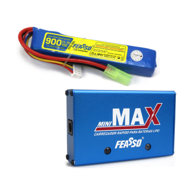 Kit de upgrade bateria FFB-005+ carregador LIPO 11,1v .