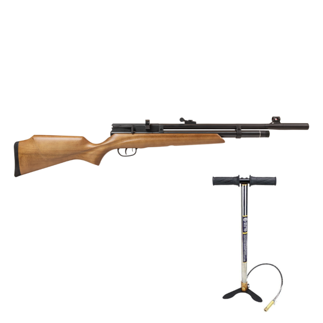 BEEMAN PCP 1332 RAIDER MADEIRA 6,35MM + BOMBA PNEUMÁTICA ROSSI