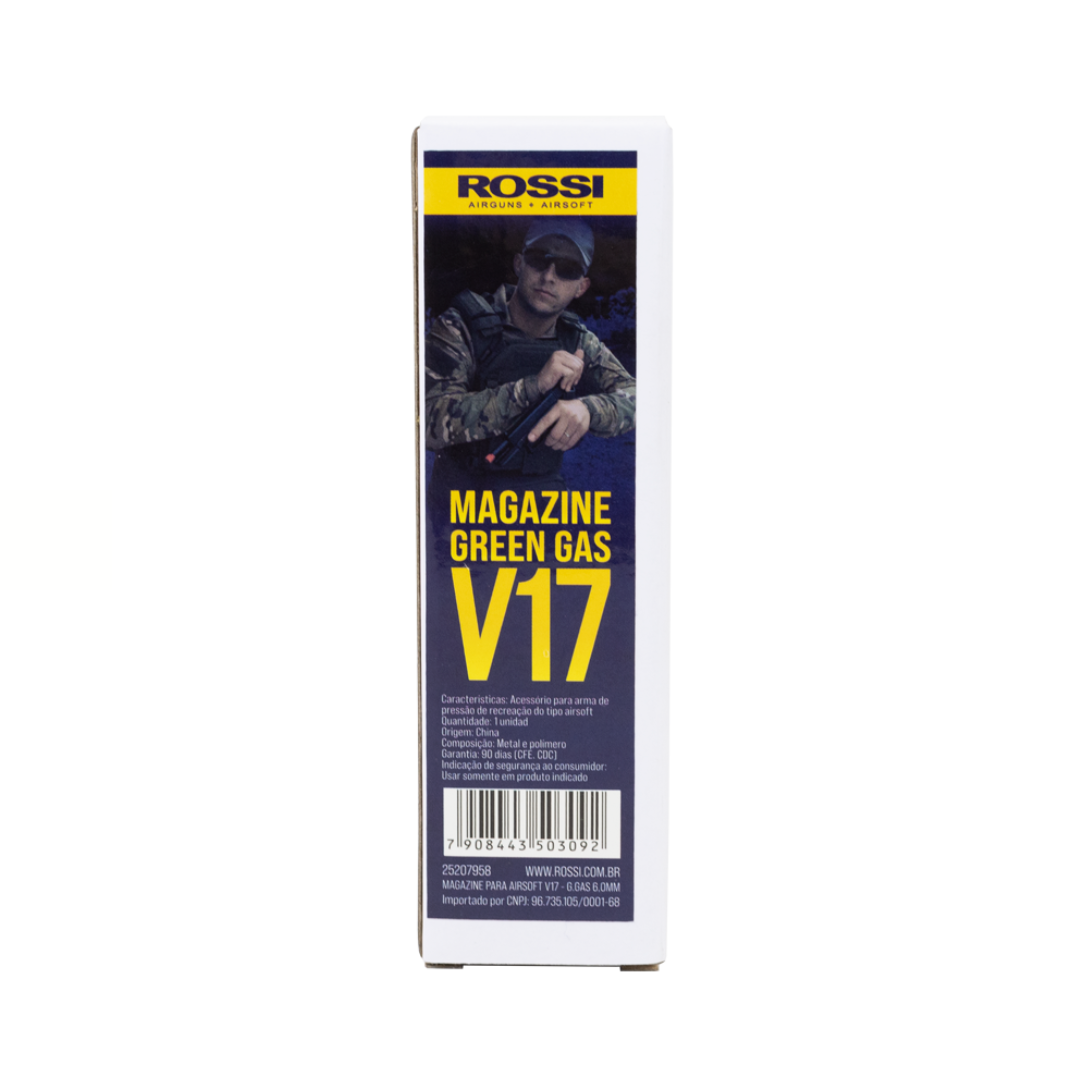 MAGAZINE ROSSI V17 GREEN GAS 6MM – Loja BlackStar