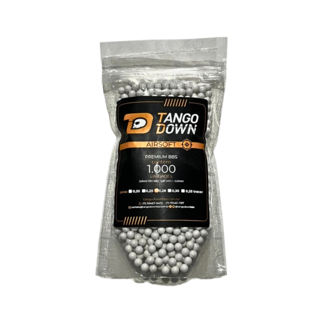 BBS TANGO DOWN  0.28 G – 1.000 UNIDADES