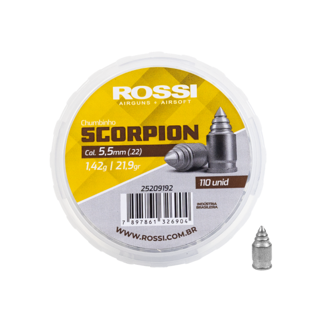 CHUMBINHO SCORPION ROSSI 5,5MM 110 UN