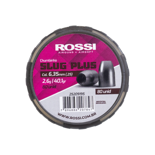 CHUMBINHO ROSSI SLUG PLUS 6.35MM (80 UN)