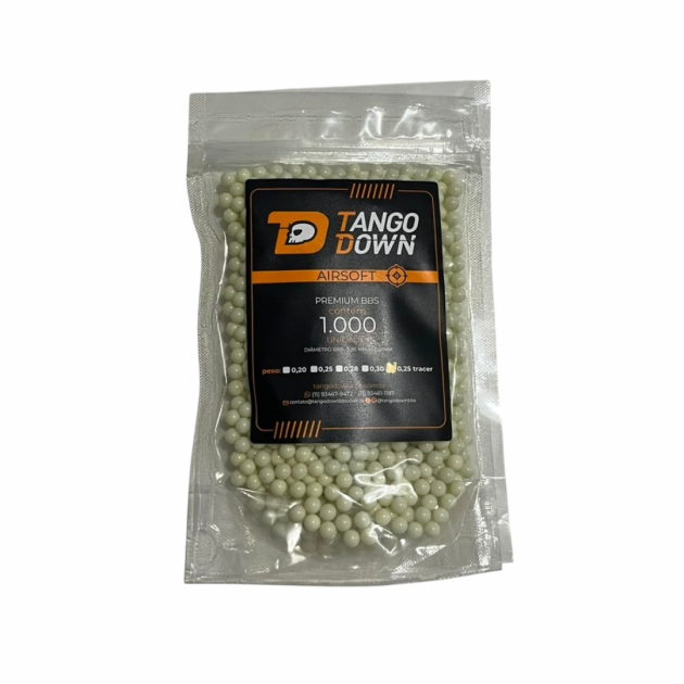 BBS TANGO DOWN TRACER 0.25 G – 1.000 UNIDADES